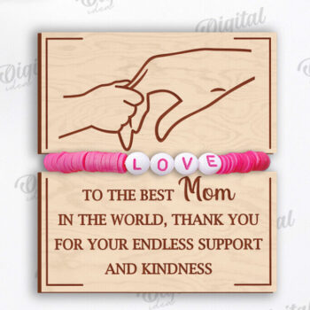 Intra απο ξύλο plywood 3mm-4mm πάχος - Πακέτο με θήκες για οικογενειακά βραχιόλια Δίασταση 4x4 cm INTRAFABR-119075803 - Image 4