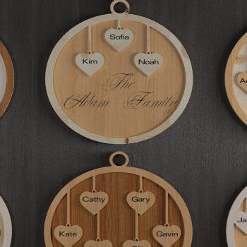 Intra απο ξύλο plywood 3mm-4mm πάχος - Πίνακες γενεθλίων οικογενειακών εορτασμών 480 Δίασταση 30x20 cm INTRAFABR-50471074 - Image 1