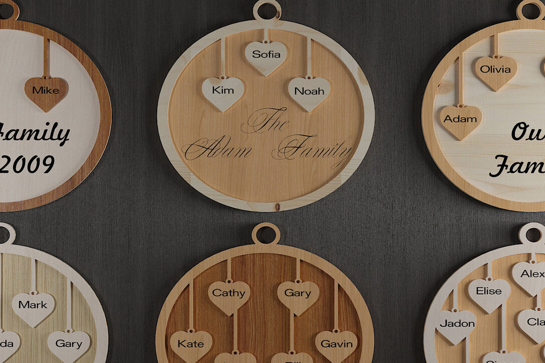 Intra απο ξύλο plywood 3mm-4mm πάχος - Πίνακες γενεθλίων οικογενειακών εορτασμών 480 Δίασταση 30x20 cm INTRAFABR-50471074