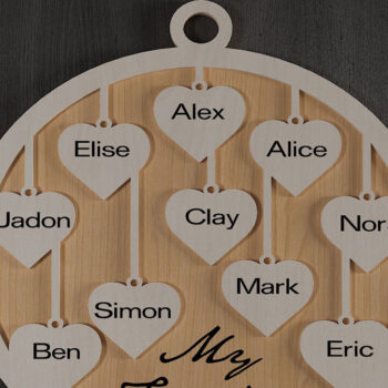 Intra απο ξύλο plywood 3mm-4mm πάχος - Πίνακες γενεθλίων οικογενειακών εορτασμών 480 Δίασταση 30x20 cm INTRAFABR-50471074 - Image 7