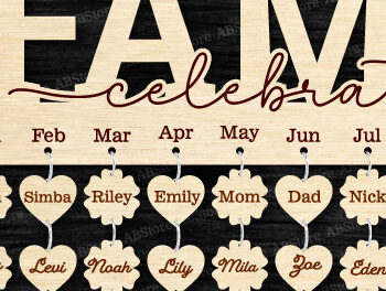 Intra απο ξύλο plywood 3mm-4mm πάχος - Πακέτο οικογενειακών εορτασμών Δίασταση 20x20 cm INTRAFABR-100825721 - Image 7