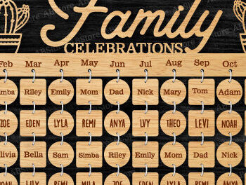 Intra απο ξύλο plywood 3mm-4mm πάχος -  σανίδα οικογενειακών γιορτών Δίασταση 20x20 cm INTRAFABR-100825714 - Image 1