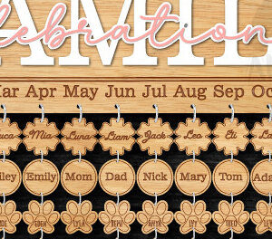 Intra απο ξύλο plywood 3mm-4mm πάχος -  σανίδα οικογενειακών γιορτών Δίασταση 20x20 cm INTRAFABR-100003280