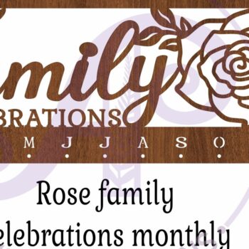 Intra απο ξύλο plywood 3mm-4mm πάχος - Οικογενειακές γιορτές Rose Calendar  Δίασταση 40x50 cm INTRAFABR-104140376 - Image 3