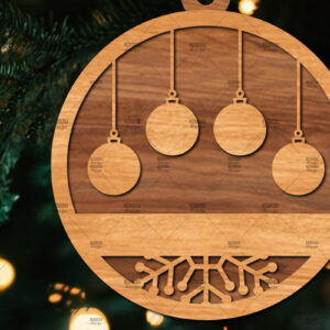 Intra απο ξύλο plywood 3mm-4mm πάχος - Οικογενειακή Χριστουγεννιάτικη Διακόσμηση Laser Cut  Δίασταση 20x20 cm INTRAFABR-107179074