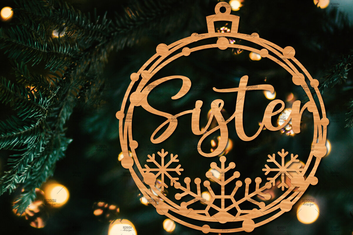 Intra απο ξύλο plywood 3mm-4mm πάχος - Οικογενειακή Χριστουγεννιάτικη Διακόσμηση Laser Cut  Δίασταση 20x20 cm INTRAFABR-107178859