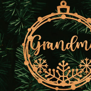 Intra απο ξύλο plywood 3mm-4mm πάχος - Οικογενειακή Χριστουγεννιάτικη Διακόσμηση Laser Cut  Δίασταση 20x20 cm INTRAFABR-107178913