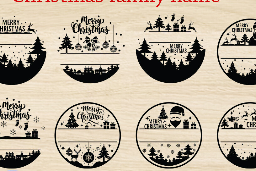 Intra απο ξύλο plywood 3mm-4mm πάχος - Οικογενειακό Χριστουγεννιάτικο Όνομα , Χριστούγεννα Δίασταση 20x20 cm INTRAFABR-109617033