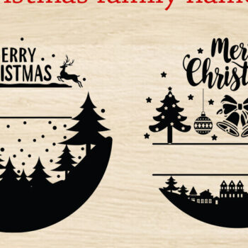 Intra απο ξύλο plywood 3mm-4mm πάχος - Οικογενειακό Χριστουγεννιάτικο Όνομα , Χριστούγεννα Δίασταση 20x20 cm INTRAFABR-109617033 - Image 2