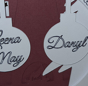 Intra απο ξύλο plywood 3mm-4mm πάχος - Οικογενειακό Χριστουγεννιάτικο Στολίδι 1-7 ατόμων Δίασταση 6x6 cm INTRAFABR-18573931 - Image 3