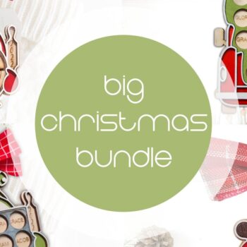 Intra απο ξύλο plywood 3mm-4mm πάχος - Οικογενειακή δέσμη χριστουγεννιάτικων στολιδιών Laser Δίασταση 20x20 cm INTRAFABR-81174887 - Image 1