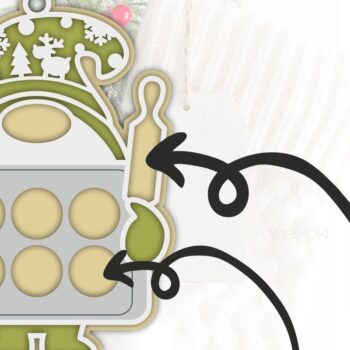 Intra απο ξύλο plywood 3mm-4mm πάχος - Οικογενειακά μπισκότα Στολίδι  Laser Cut Δίασταση 6x6 cm INTRAFABR-80925131 - Image 4