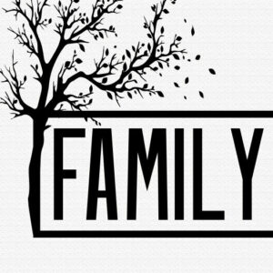 Intra απο ξύλο plywood 3mm-4mm πάχος - Family Cursive  Family Wall Art  Δίασταση 20x25 cm INTRAFABR-86255134