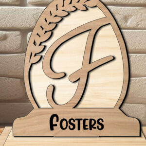 Intra απο ξύλο plywood 3mm-4mm πάχος - Οικογενειακό Δώρο Μονόγραμμα Γράμμα F Πασχαλινό  Δίασταση 15x15 cm INTRAFABR-119279850