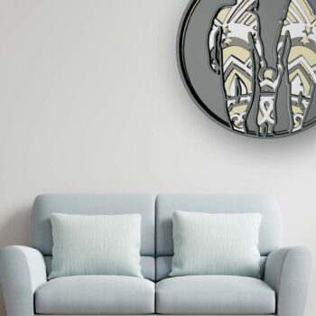 Intra απο ξύλο plywood 3mm-4mm πάχος - Family Medalion, 5 Layers, Mandala Δίασταση 30x30 cm INTRAFABR-31279045 - Image 4