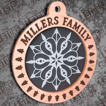 Intra απο ξύλο plywood 3mm-4mm πάχος - Οικογενειακά Διακοσμητικά Σχέδιο  Cut Laser Δίασταση 6x6 cm INTRAFABR-79660667 - Image 7