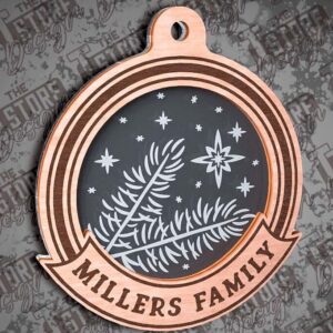 Intra απο ξύλο plywood 3mm-4mm πάχος - Οικογενειακά Διακοσμητικά Σχέδιο  Cut Laser Δίασταση 6x6 cm INTRAFABR-79660404