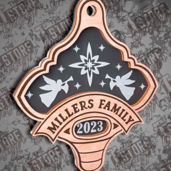 Intra απο ξύλο plywood 3mm-4mm πάχος - Οικογενειακά Διακοσμητικά Σχέδιο  Cut Laser Δίασταση 6x6 cm INTRAFABR-79660609 - Image 1