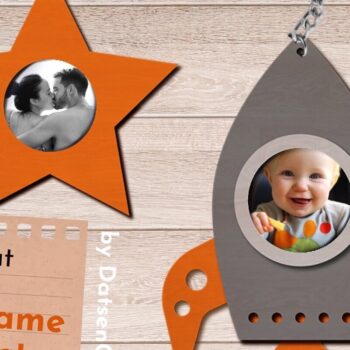 Intra απο ξύλο plywood 3mm-4mm πάχος - Οικογενειακή κορνίζα στολίδι με λέιζερ Δίασταση 20x25 cm INTRAFABR-79881645 - Image 1