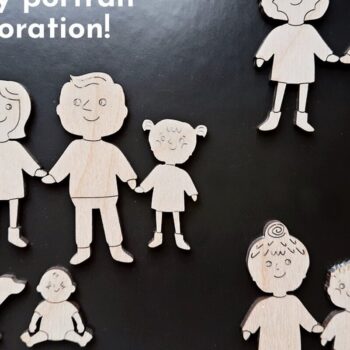 Intra απο ξύλο plywood 3mm-4mm πάχος - αποκοπής με λέιζερ Family Portrait Creator Δίασταση 30x20 cm INTRAFABR-46923995 - Image 3