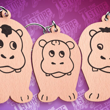 Intra απο ξύλο plywood 3mm-4mm πάχος - Μπρελόκ Family Puzzle | Αρχεία CNC Δίασταση 4x4 cm INTRAFABR-87306435 - Image 3