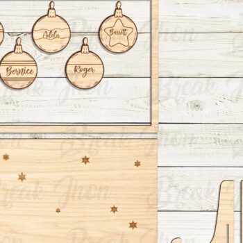 Intra απο ξύλο plywood 3mm-4mm πάχος - Στολίδι για οικογενειακή πινακίδα  Δίασταση 6x6 cm INTRAFABR-111236283 - Image 2