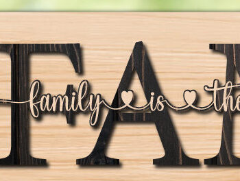 Intra απο ξύλο plywood 3mm-4mm πάχος - Γραφικό σχεδίασης οικογενειακής κοπής με λέιζερ Δίασταση 30x20 cm INTRAFABR-78633260 - Image 4