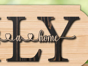 Intra απο ξύλο plywood 3mm-4mm πάχος - Γραφικό σχεδίασης οικογενειακής κοπής με λέιζερ Δίασταση 30x20 cm INTRAFABR-78633260 - Image 5