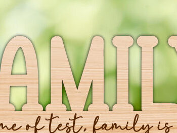 Intra απο ξύλο plywood 3mm-4mm πάχος - Γραφικό σχεδίασης οικογενειακής κοπής με λέιζερ Δίασταση 30x20 cm INTRAFABR-78633234 - Image 1