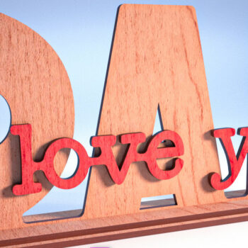 Intra απο ξύλο plywood 3mm-4mm πάχος - Family Stand Laser Cut |Family Stand Δίασταση 30x20 cm INTRAFABR-62979710 - Image 4