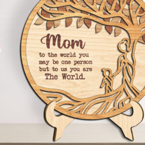 Intra απο ξύλο plywood 3mm-4mm πάχος -  κοπής με λέιζερ οικογενειακού δέντρου - Break Jhon Δίασταση 20x20 cm INTRAFABR-93161726