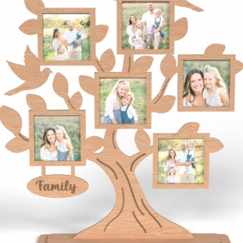 Intra απο ξύλο plywood 3mm-4mm πάχος - Family Tree Multi Photo Frame Δίασταση 20x25 cm INTRAFABR-117002392 - Image 1
