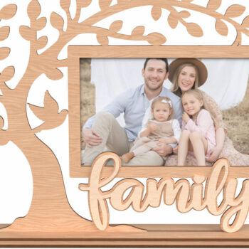 Intra απο ξύλο plywood 3mm-4mm πάχος - Πακέτο κορνίζας οικογενειακού δέντρου Δίασταση 20x25 cm INTRAFABR-117002461 - Image 2