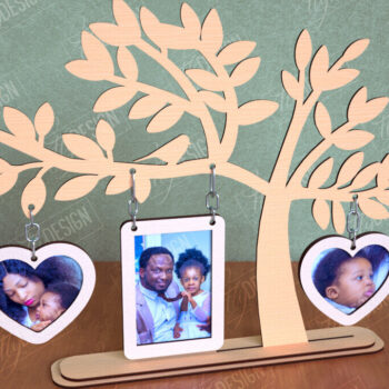 Intra απο ξύλο plywood 3mm-4mm πάχος - Κορνίζα Οικογενειακό Δέντρο | Διακόσμηση σπιτιού|CNC Δίασταση 20x25 cm INTRAFABR-113999332 - Image 1