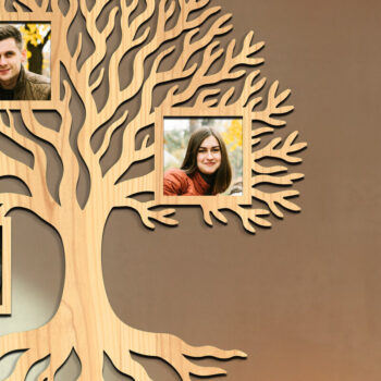 Intra απο ξύλο plywood 3mm-4mm πάχος - Οικογενειακό δέντρο Κορνίζα φωτογραφιών  Δίασταση 20x25 cm INTRAFABR-119465340 - Image 1