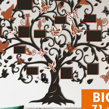 Intra απο ξύλο plywood 3mm-4mm πάχος - Κορνίζες οικογενειακού δέντρου Δίασταση 71x62 cm INTRAFABR-27896774 - Image 1