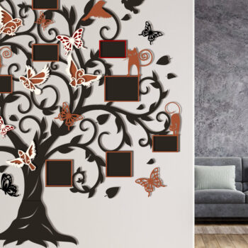 Intra απο ξύλο plywood 3mm-4mm πάχος - Κορνίζες οικογενειακού δέντρου Δίασταση 71x62 cm INTRAFABR-27896774 - Image 4