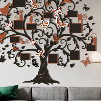 Intra απο ξύλο plywood 3mm-4mm πάχος - Κορνίζες οικογενειακού δέντρου Δίασταση 71x62 cm INTRAFABR-27896774 - Image 7