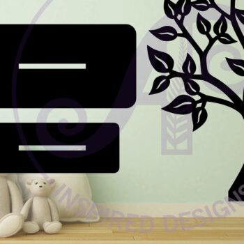 Intra απο ξύλο plywood 3mm-4mm πάχος - Βάση οικογενειακού δέντρου, κοπής με λέιζερ Δίασταση 2x6 cm INTRAFABR-102690106 - Image 2