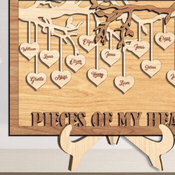 Intra απο ξύλο plywood 3mm-4mm πάχος - Family Tree Wood Frame - Break Jhon Δίασταση 20x25 cm INTRAFABR-93719679 - Image 1