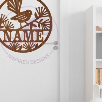 Intra απο ξύλο plywood 3mm-4mm πάχος - Fantail Bird Name Sign Laser Δίασταση 30x20 cm INTRAFABR-107783836 - Image 3