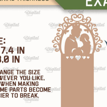 Intra απο ξύλο plywood 3mm-4mm πάχος - Δέσμη κοπής λέιζερ σελιδοδείκτη χαρτιού φαντασίας Δίασταση 5x20 cm INTRAFABR-91142639 - Image 2