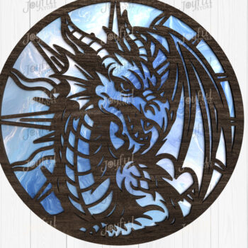 Intra απο ξύλο plywood 3mm-4mm πάχος - Πακέτο Fantasy Suncatcher  Δίασταση 30x20 cm INTRAFABR-124518056 - Image 4