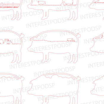 Intra απο ξύλο plywood 3mm-4mm πάχος - Φάρμα Ζώο Layered Cut File-Break Jhon Δίασταση 20x20 cm INTRAFABR-93918058 - Image 3