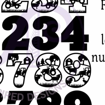 Intra απο ξύλο plywood 3mm-4mm πάχος - Ζώο φάρμας αριθμός δύο επιπέδων τοίχου Δίασταση 30x20 cm INTRAFABR-98564646 - Image 2