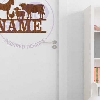 Intra απο ξύλο plywood 3mm-4mm πάχος - Ζώα φάρμας Ονομασία Επιτοίχιας Τέχνης, Δίασταση 40x50 cm INTRAFABR-117375756 - Image 4