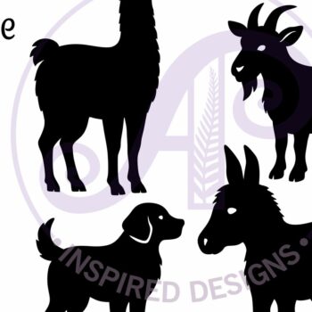 Intra απο ξύλο plywood 3mm-4mm πάχος - σιλουέτας ζώων φάρμας Δίασταση 30x20 cm INTRAFABR-124429334 - Image 4