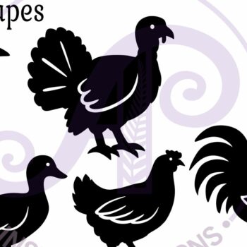 Intra απο ξύλο plywood 3mm-4mm πάχος - Farm Bird Silhouette Laser Cut Outs Δίασταση 30x20 cm INTRAFABR-124429457 - Image 4