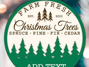 Intra απο ξύλο plywood 3mm-4mm πάχος - Farm Fresh Στολίδι Χριστουγεννιάτικου Δέντρου Δίασταση 6x6 cm INTRAFABR-103138356 - Image 3