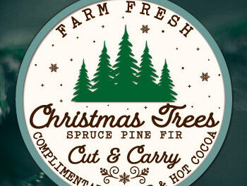 Intra απο ξύλο plywood 3mm-4mm πάχος - Farm Fresh Στολίδι Χριστουγεννιάτικου Δέντρου Δίασταση 6x6 cm INTRAFABR-103138839 - Image 5